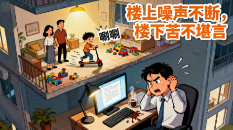 楼上噪声不断，楼下苦不堪言