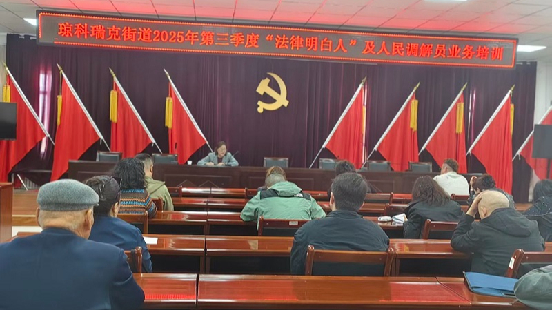 新疆伊宁市司法局琼科瑞克司法所：“培训+宣传”双向赋能 筑牢基层法治根基