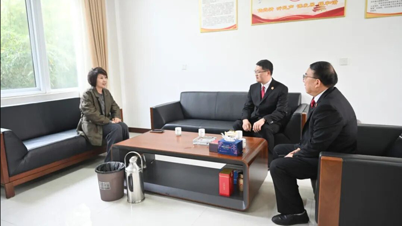 河南省南阳市社旗县法院走访全国人大代表 听计问需优服务助企发展
