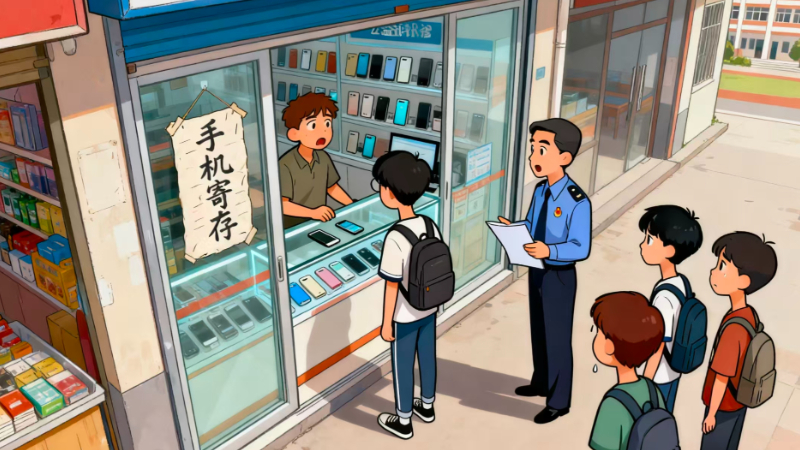 “溜出学校玩手机的孩子”注意力回到课堂了