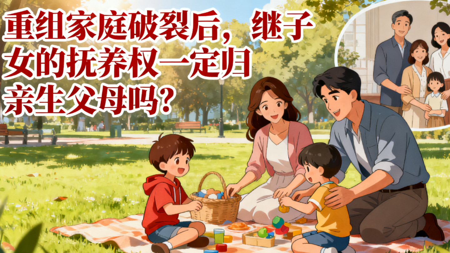 重组家庭破裂后，继子女的抚养权一定归亲生父母吗？
