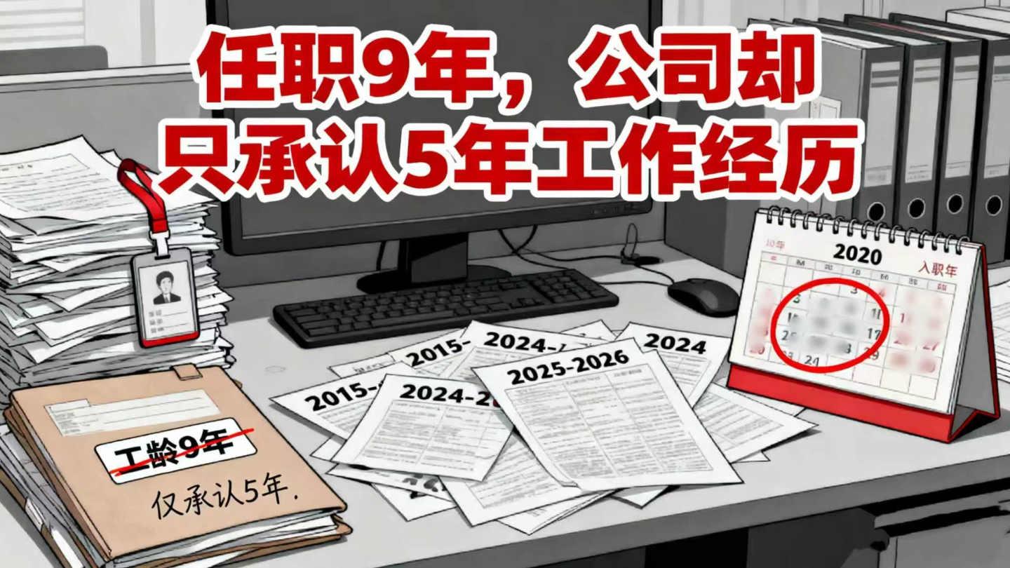 任职9年，公司却只承认5年工作经历