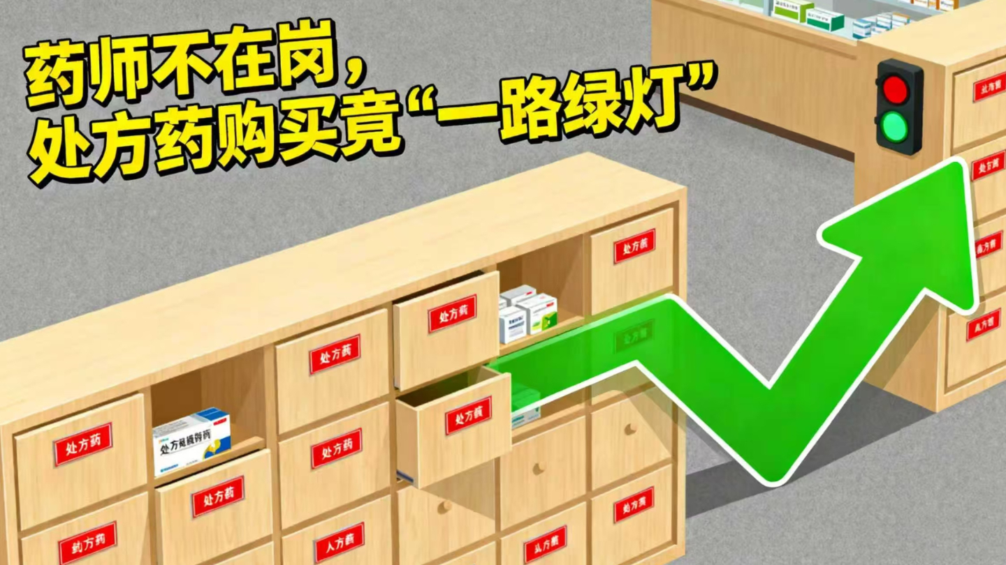 药师不在岗，处方药购买竟“一路绿灯”