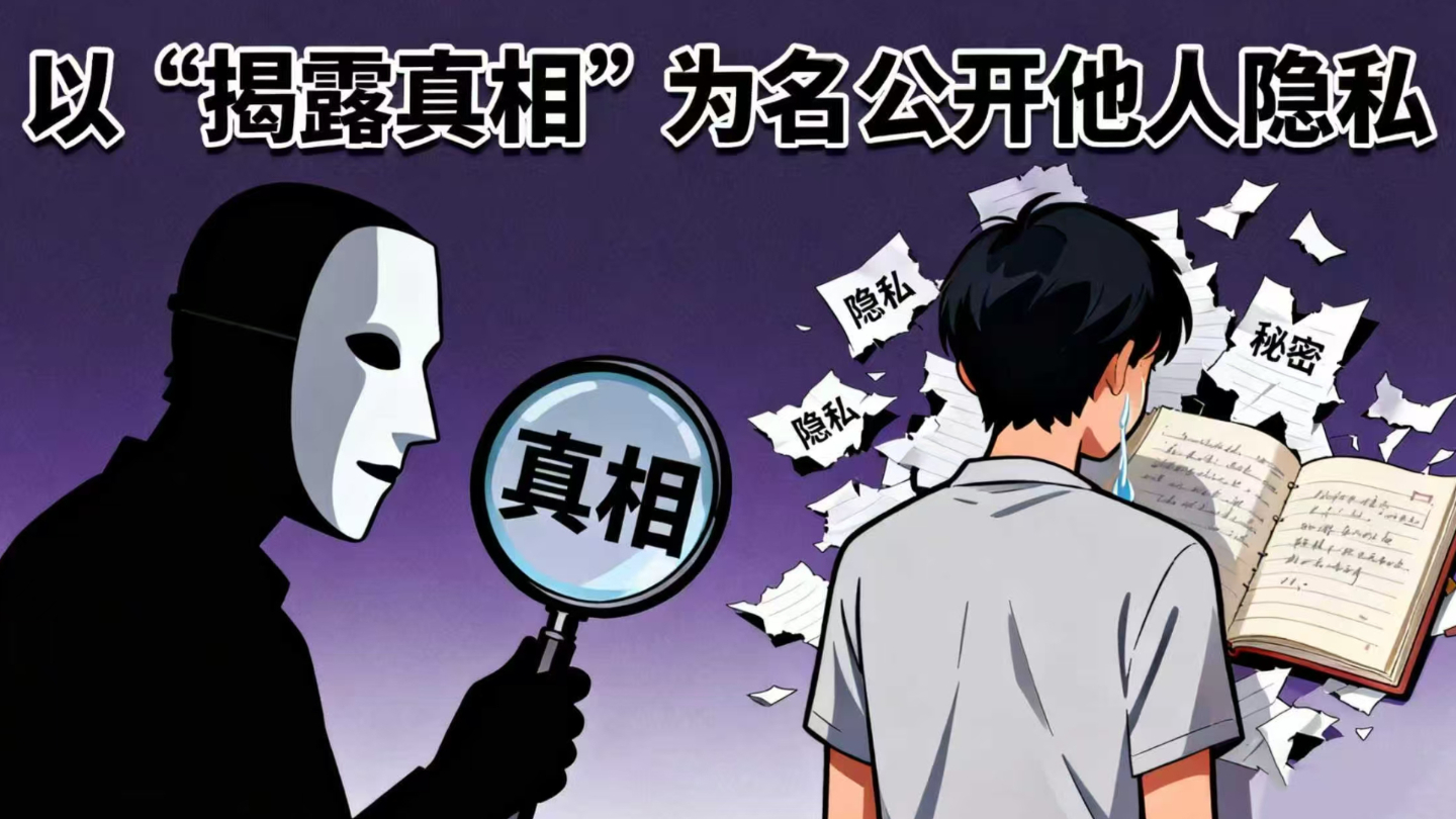 以“揭露真相”为名公开他人隐私，合法吗？