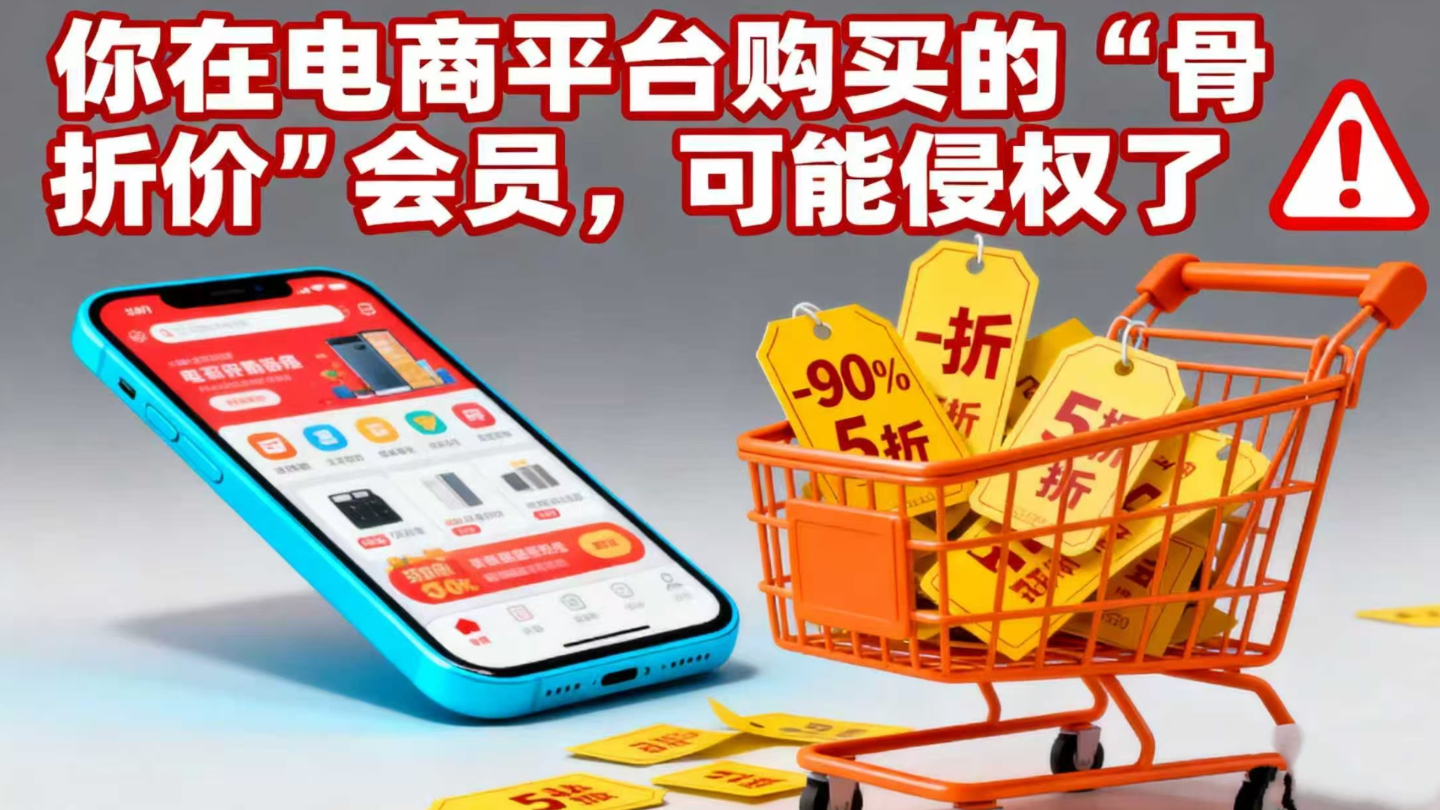 你在电商平台购买的“骨折价”会员，可能侵权了