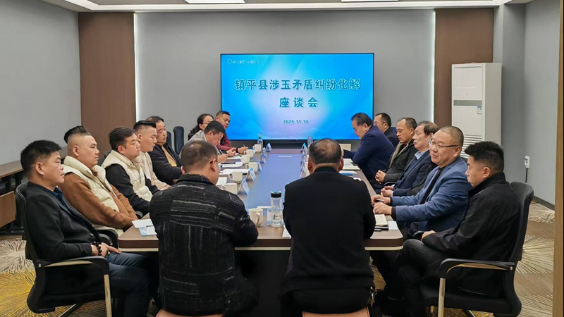 河南省南阳市镇平县法院组织召开涉玉矛盾纠纷化解座谈会