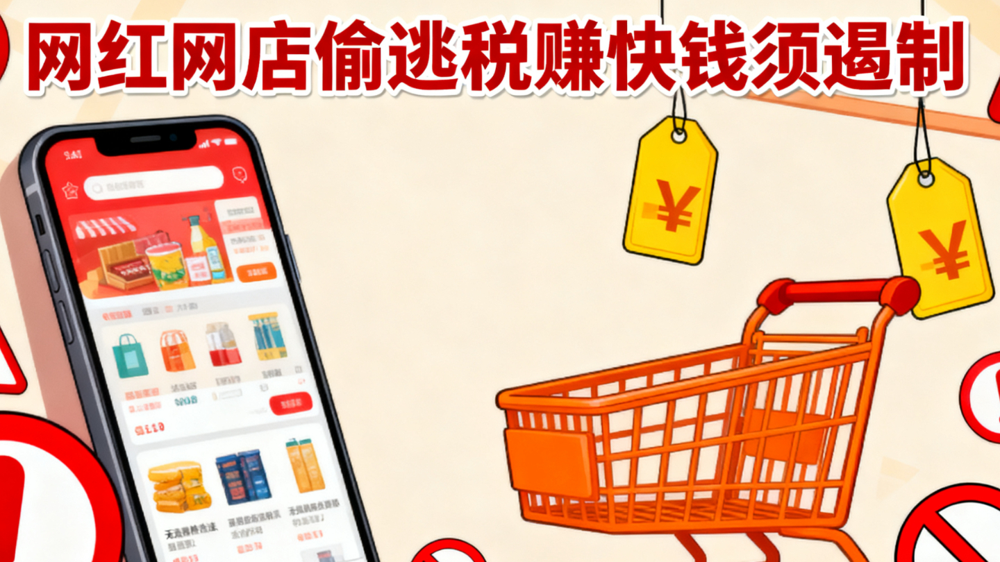 网红网店偷逃税赚快钱须遏制