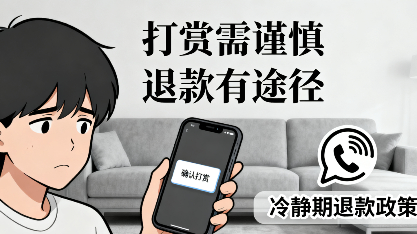 看团播打赏后悔了，钱还要得回来吗？