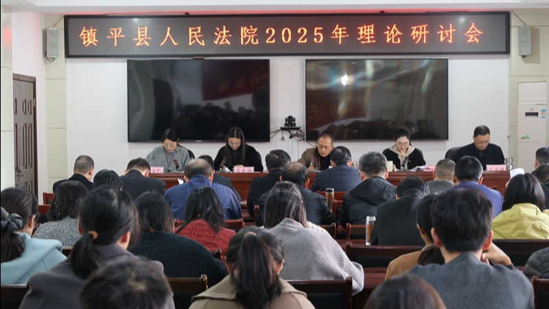 河南省南阳市镇平县法院召开2025年度理论研讨会