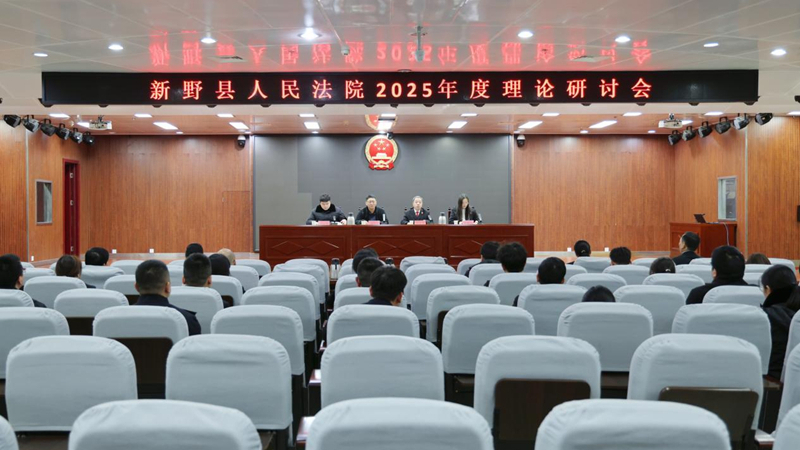 河南省南阳市新野县法院召开2025年度理论研讨会