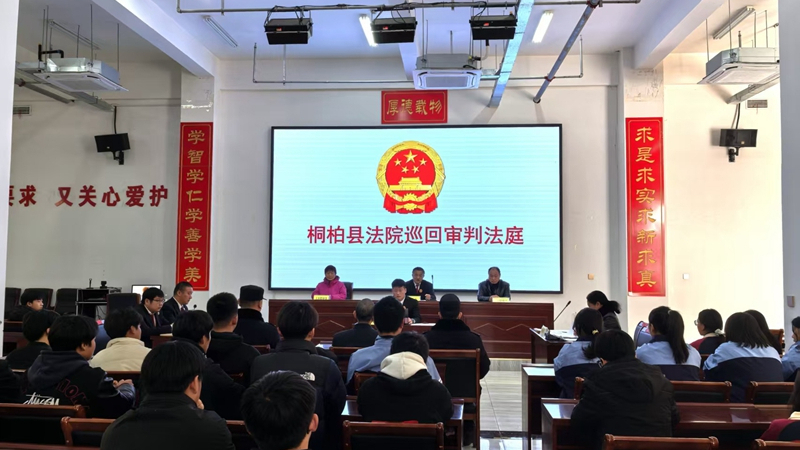河南省南阳市桐柏县法院巡回审判进校园守护青春成长