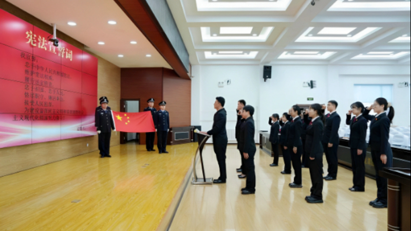 吉林省吉林市龙潭区人民法院开展宪法宣誓活动