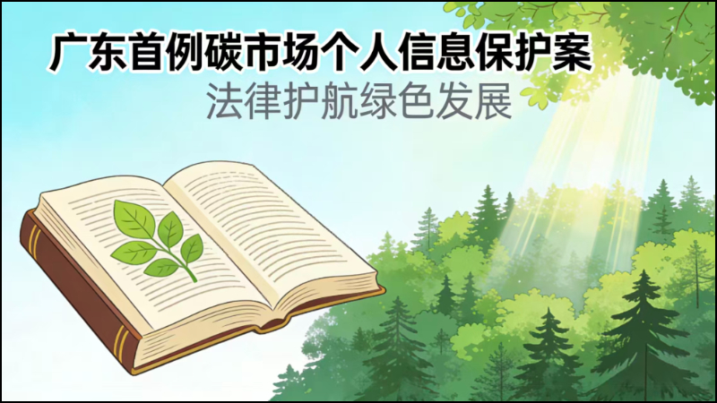 广东首例碳市场个人信息保护案落槌