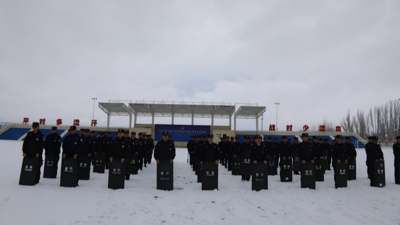 新疆生产建设兵团第四师可克达拉市霍城垦区公安局：寒冬砺剑淬精兵 警盾铿锵护平安