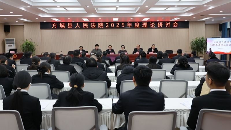 河南省南阳市方城县法院召开2025年度理论研讨会