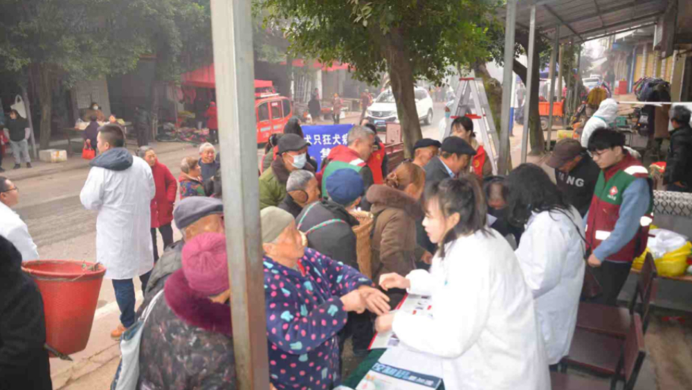 岳池县开展狂犬病及人畜共患病防控集中宣传活动