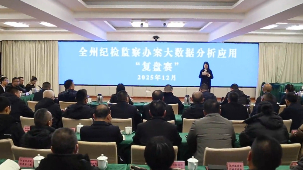 阿坝州纪检监察办案大数据分析应用“复盘赛”顺利举办