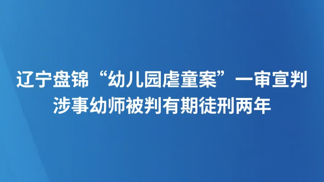 辽宁盘锦“幼儿园虐童案”一审宣判