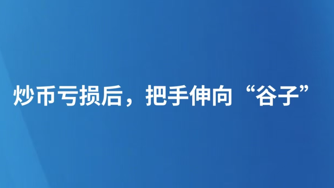 炒币亏损后，把手伸向“谷子”