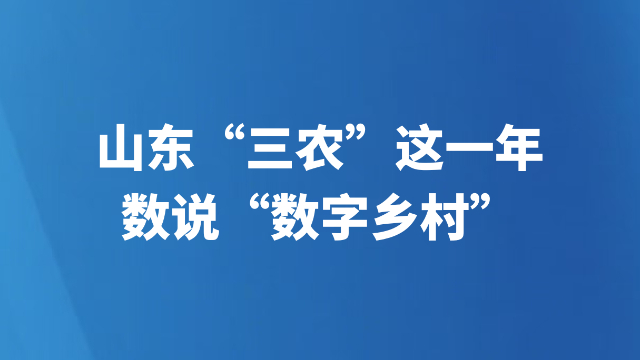 山东“三农”这一年 | 数说“数字乡村”