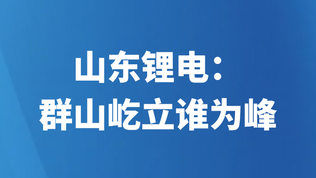 山东锂电：群山屹立谁为峰
