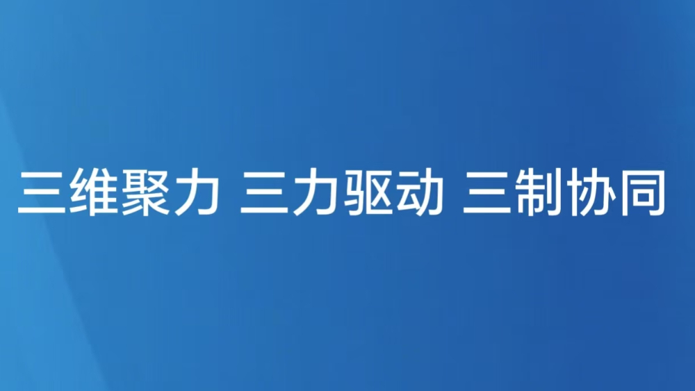 三维聚力 三力驱动 三制协同