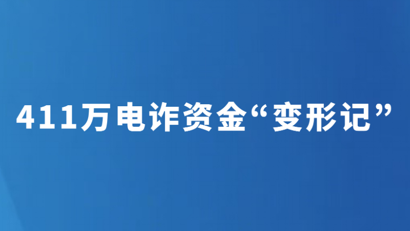 411万电诈资金“变形记”