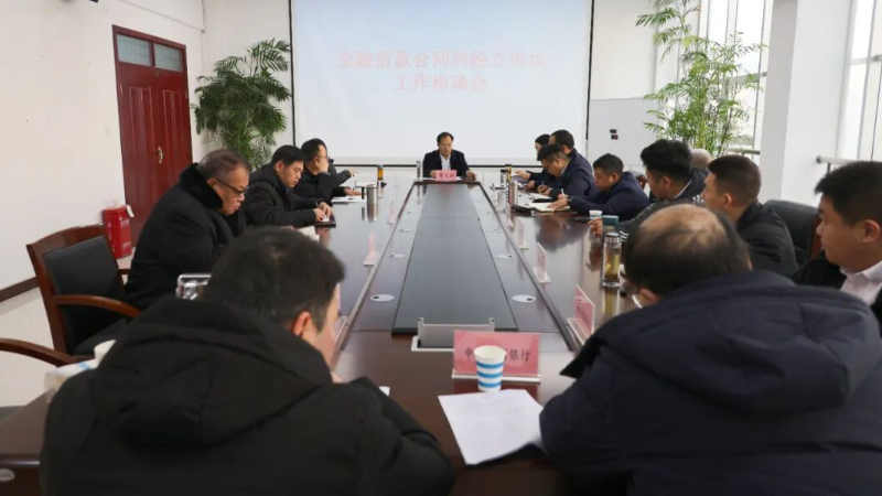 河南省南阳市方城县法院召开金融借款合同纠纷立审执工作座谈会