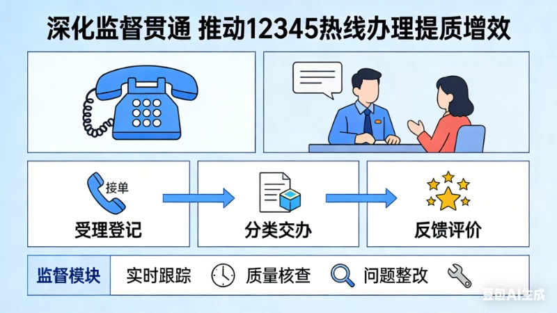 深化监督贯通 推动12345热线办理提质增效