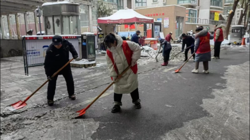 河南省南阳市宛城区：网格聚力除冰雪 暖心护航保民生