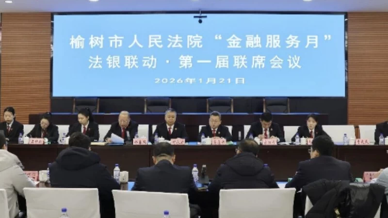 吉林榆树法院召开“金融服务月”法银联动第一届联席会议