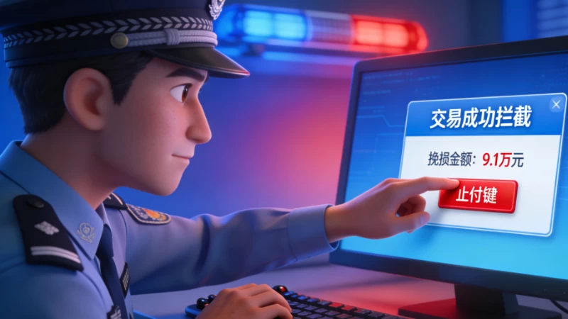 烟台民警紧急按下“止付键”成功挽损9.1万元