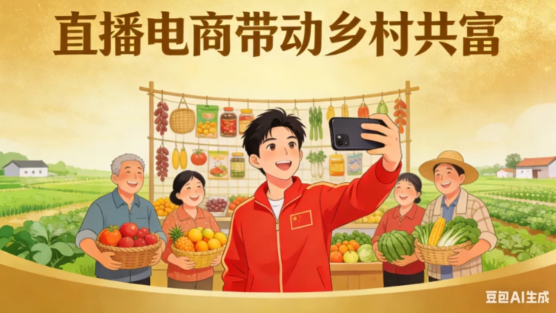 直播电商带动乡村共富