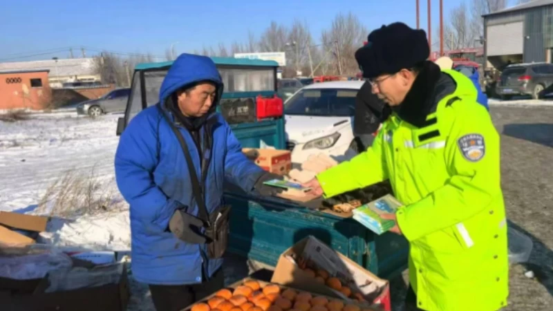 从街头到摊位，吉林长春交警把平安送进集市
