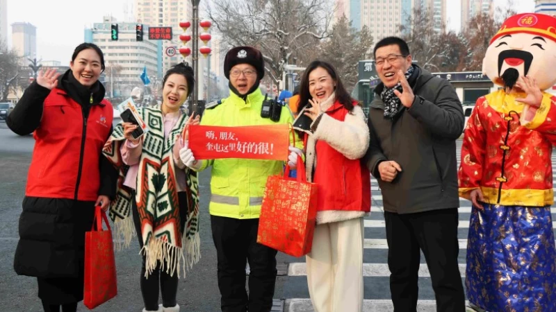 新疆奎屯市警民同心绘就冬日暖心画卷