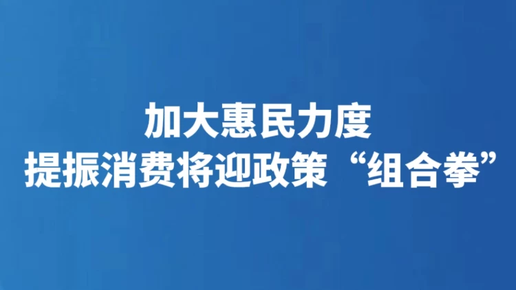 加大惠民力度 提振消费将迎政策“组合拳”