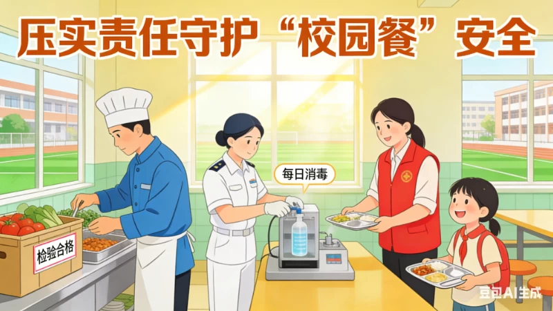压实责任守护“校园餐”安全
