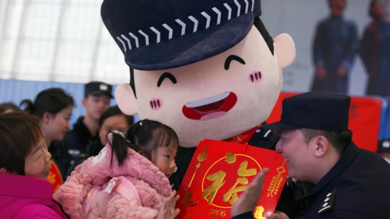 湖南怀化铁警春运宣传积极营造“年味”
