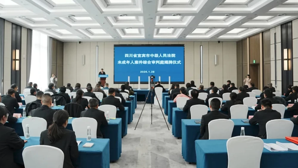 四川省宜宾市中级人民法院未成年人案件综合审判庭，揭牌成立！