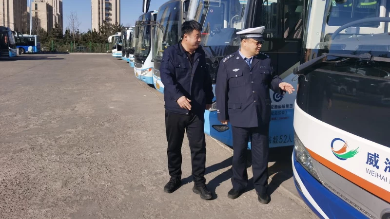 威海交警走访重点货运企业筑牢安全防线
