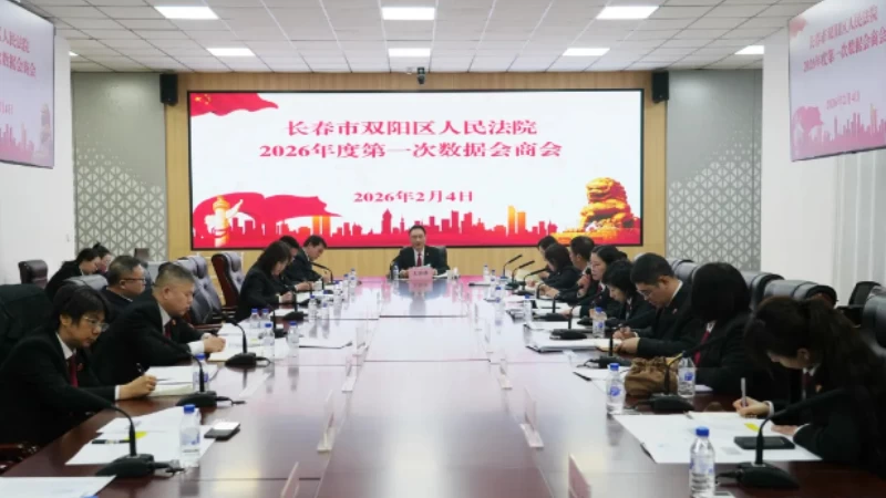 数说过往 智绘未来——吉林双阳法院召开2026年度第1次审判执行数据会商会议