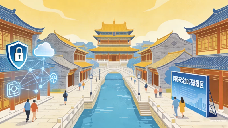 枣庄台儿庄古城：网络安全知识进景区