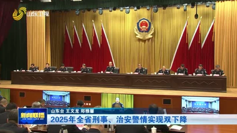 2025年全省刑事、治安警情实现双下降