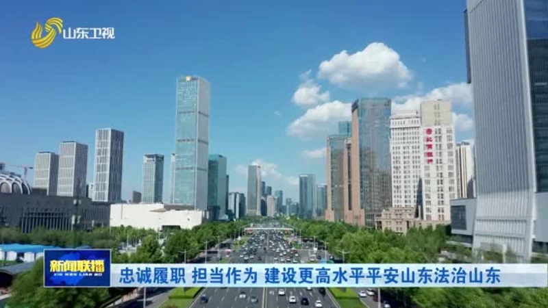 忠诚履职 担当作为 建设更高水平平安山东法治山东
