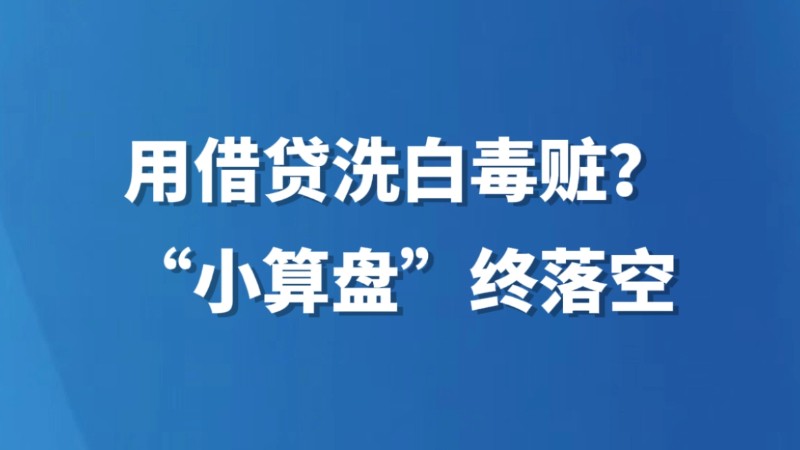 用借贷洗白毒赃？“小算盘”终落空