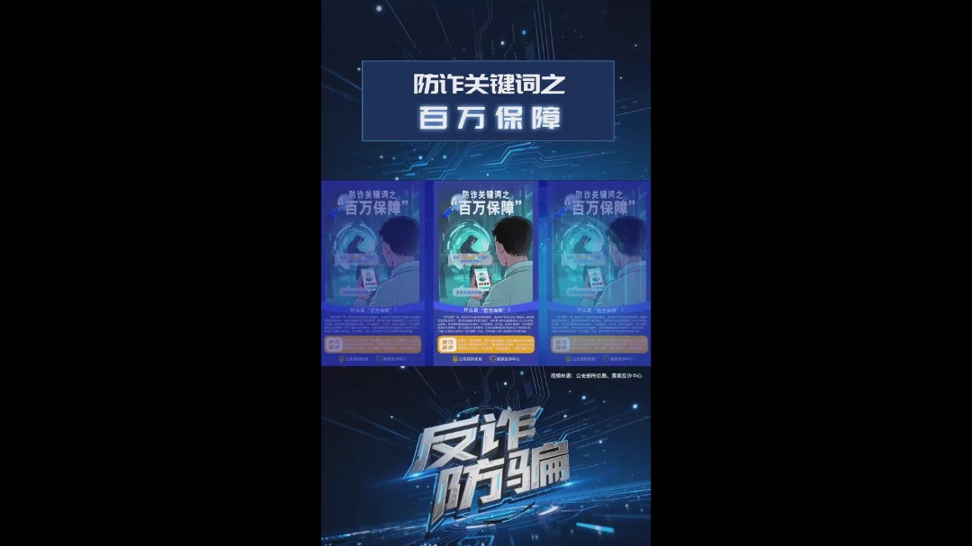 防诈关键词之百万保障