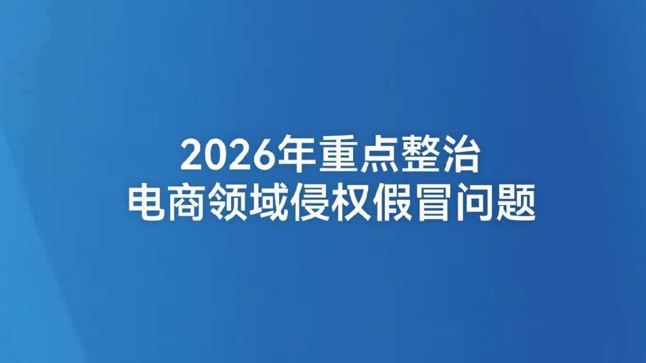 2026年重点整治电商领域侵权假冒问题