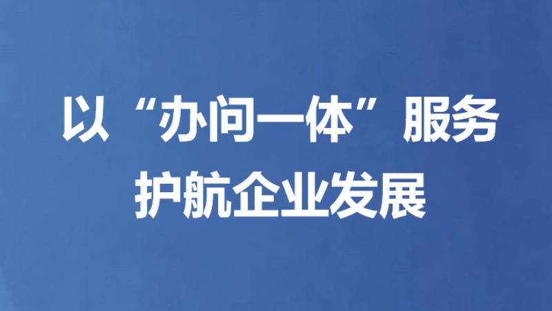 以“办问一体”服务护航企业发展