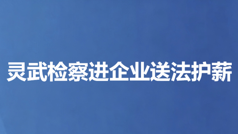 灵武检察进企业送法护薪