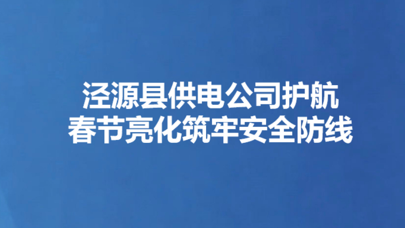 泾源县供电公司护航春节亮化筑牢安全防线